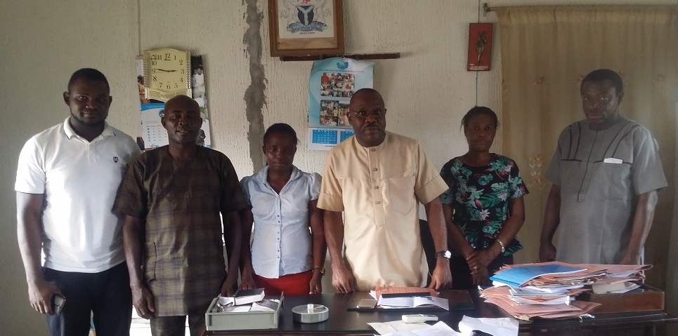 ICD team Group photo with Isoko South Acting Chairman and The LGA WASHUnit Heads